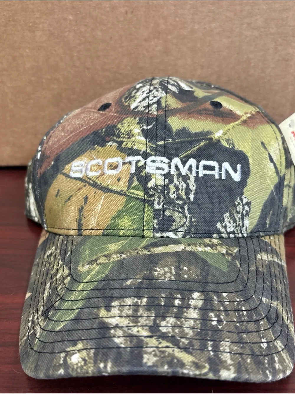 Scotsman Strapback Hat Baseball Cap Camo Refrigeration Ice Machines Mossy Oak